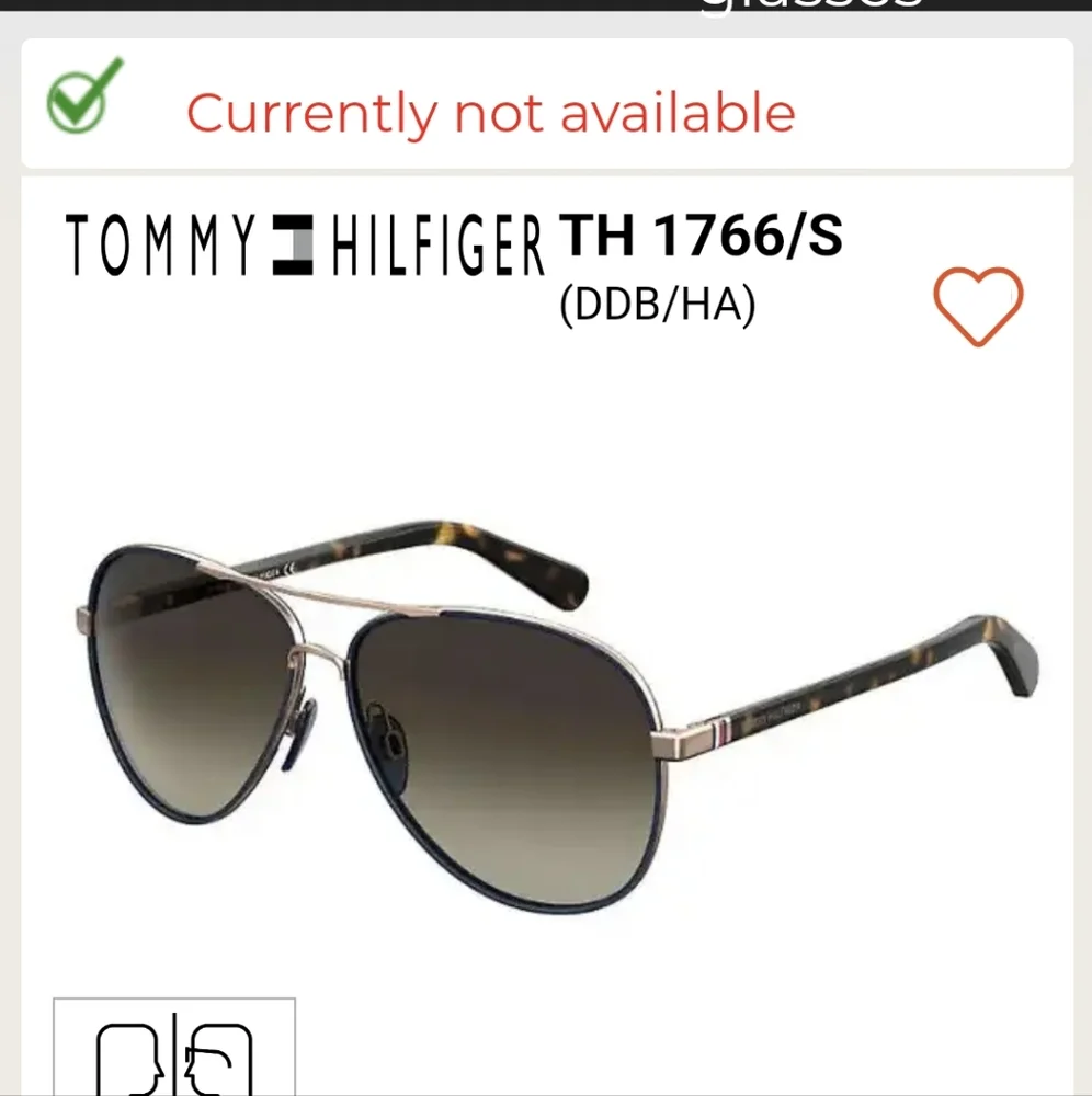 TOMMY HILFIGER 61mm 1766/S Aviator Sunglasses Rose Gold Grey Made In Italy BNWT
